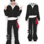 [finistudio]Hooded short jacket set