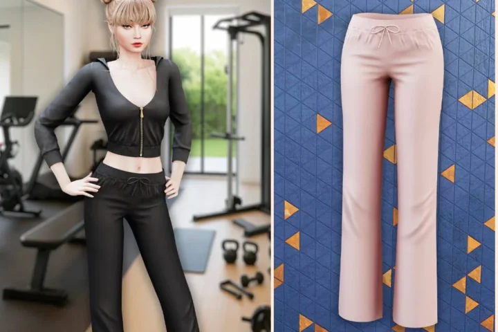Relaxed lounge drawstring pants