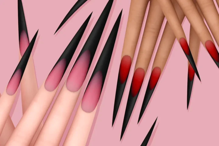 Matte French Nails