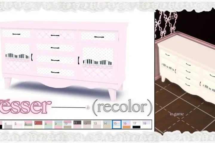 Bed & Dresser (recolor)