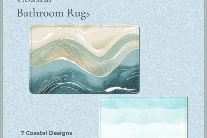 July Coastal Bathroom Rugs
