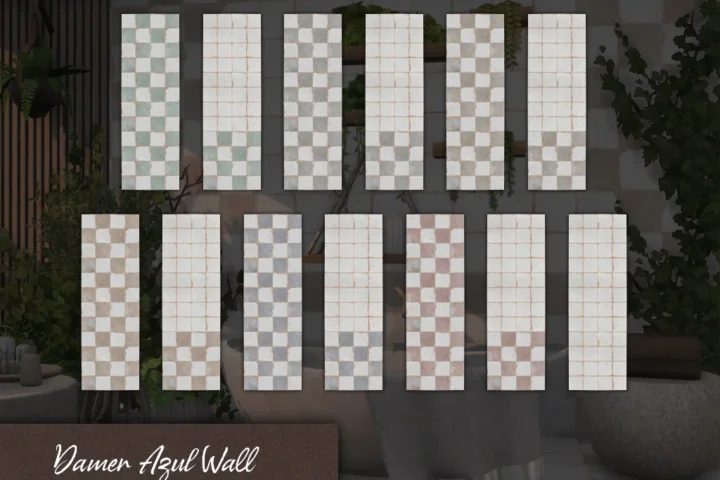 Damero Azul Wall