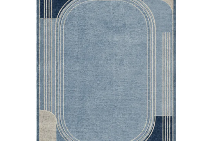 Modern Blue Rug