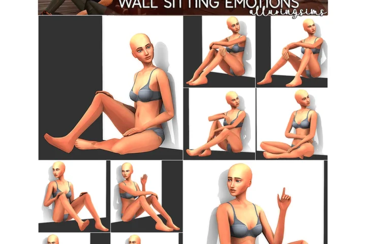 Wall Sitting Emotions - Pose Pack