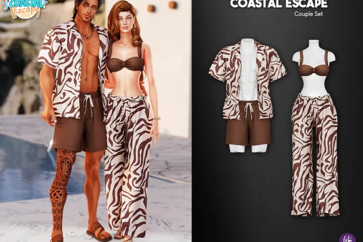 Парный пляжный сет "Coastal Escape - Matching Couple Set"