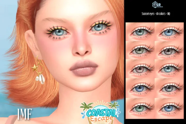 Линзы "IMF Sunset Eyes Coastal Escape"