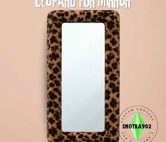 Настенное зеркало "Leopard Fur Mirror"