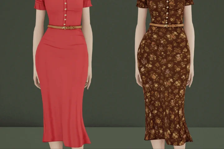 Dragonfly Midi Dress