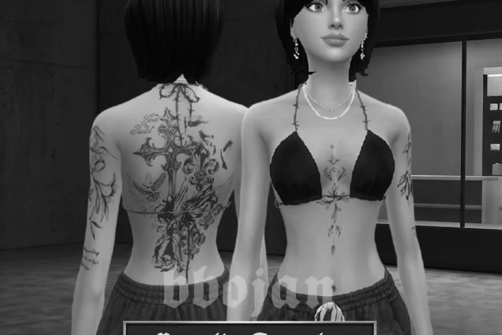 Cryptic Female Body Tattoo Sets - bbojan