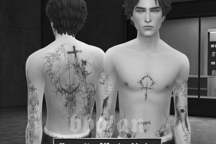 Cryptic Male Body Tattoo Sets - bbojan