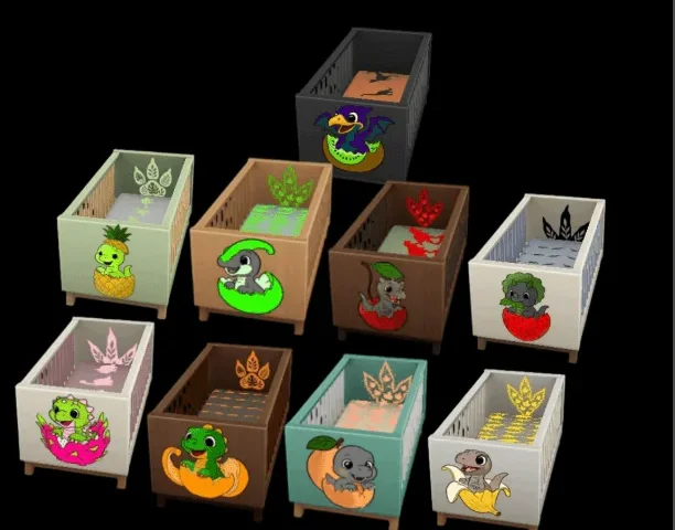 Fruit Dino Themed Cribs my artwork basegame