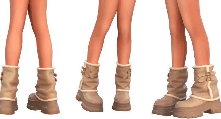 Cozy Buckle Chunky Boots
