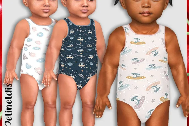 Infants Space Dinos Bodysuits
