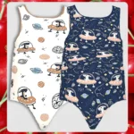 Infants Space Dinos Bodysuits