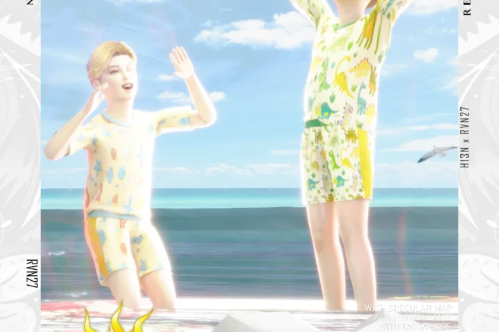 Child Casual Beach Day Relaxed Fit Summer Shirt