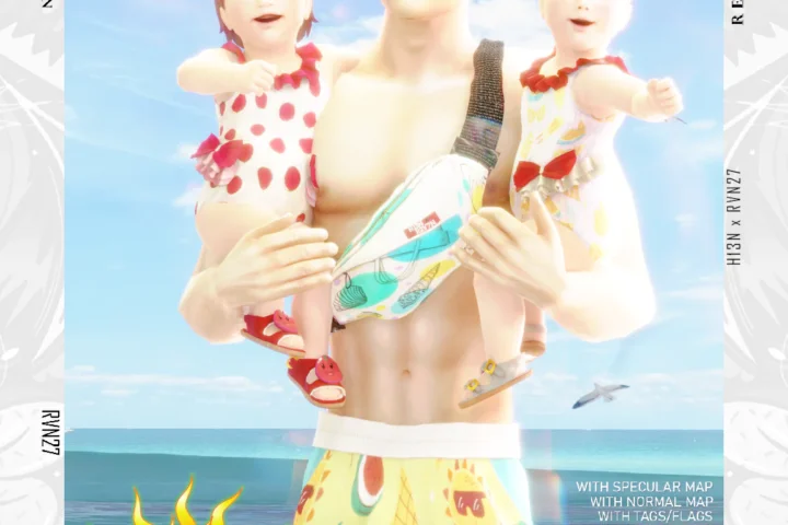 Infant Summer Print Bathing Suit Holiday Style