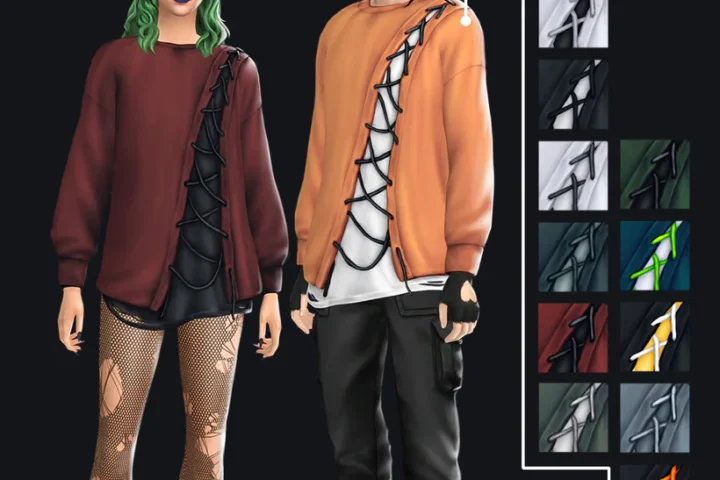 LaceUp Sweatshirt