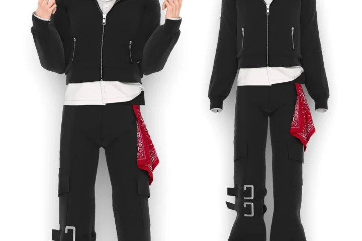 [finistudio]Hooded short jacket set