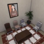 Japandi Blossom Living Set