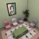 Japandi Blossom Living Set