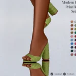 Modern Reptile Print Shoes Set