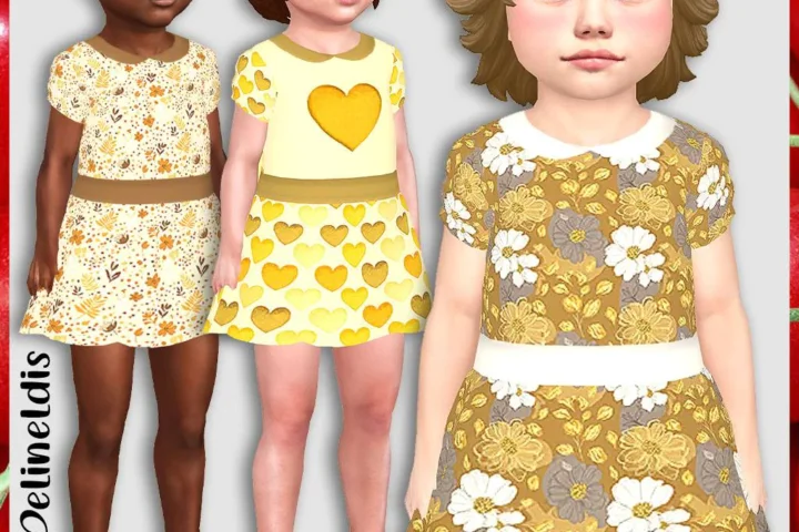 Toddler Honey and Mustard Dress