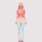 patterned tights by strawberrysimsgirl
