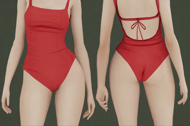 Ophelia Open Back Swimsuit