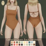 Ophelia Open Back Swimsuit