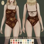 Ophelia Open Back Swimsuit