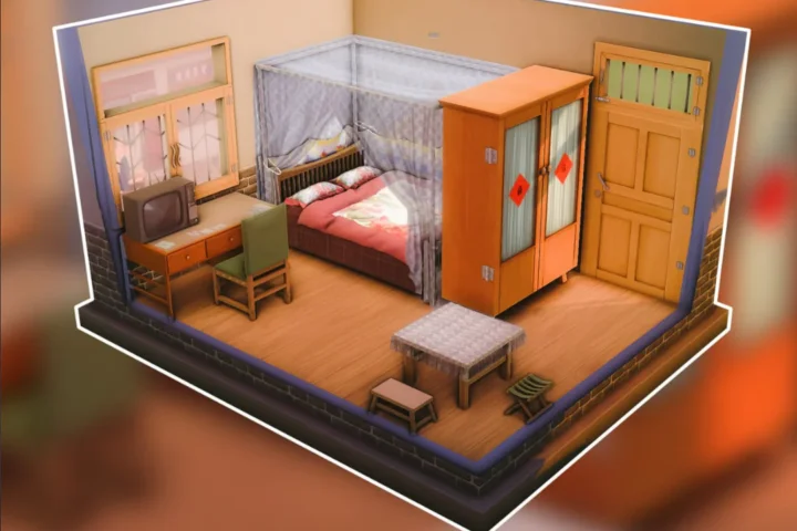 80's Old Furniture Bedroom