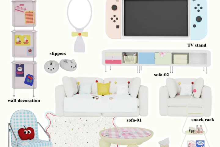 Color Emotion House Furniture Package - living room