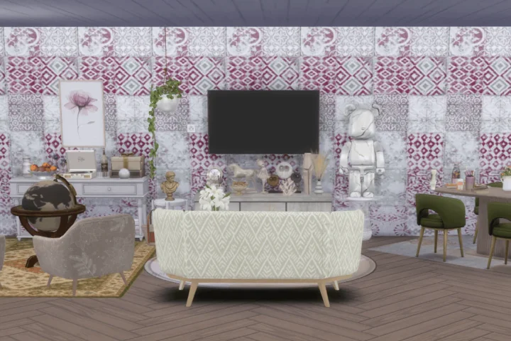 Vintage Patchwork Wallpaper