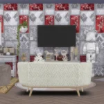 Vintage Patchwork Wallpaper
