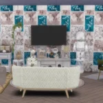 Vintage Patchwork Wallpaper