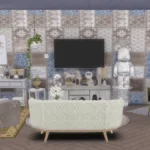 Vintage Patchwork Wallpaper