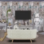 Vintage Patchwork Wallpaper
