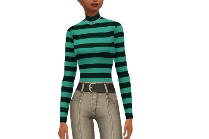 A Stripe of A Day Top