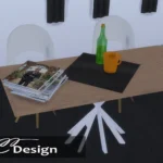 A square tablecloth.