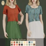 Briar Button Blouse