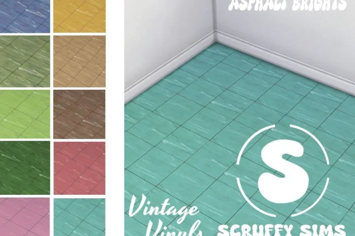 Vintage Vinyl Flooring - Asphalt Brights