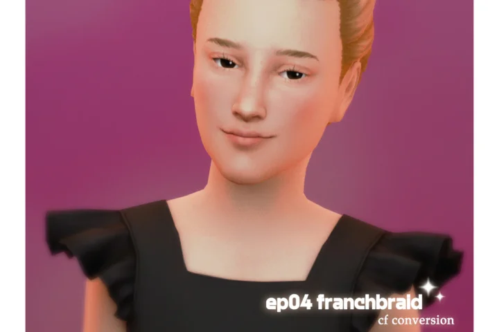 📑EP04 FrenchBraidPony (Kids Conversion)