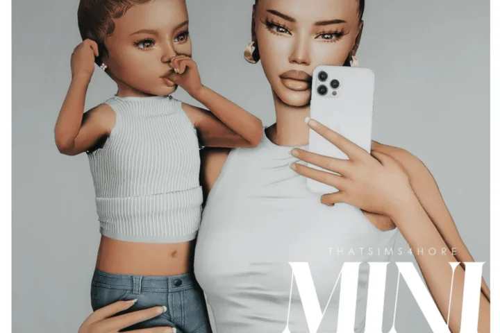 Прическа mini & me part 2
