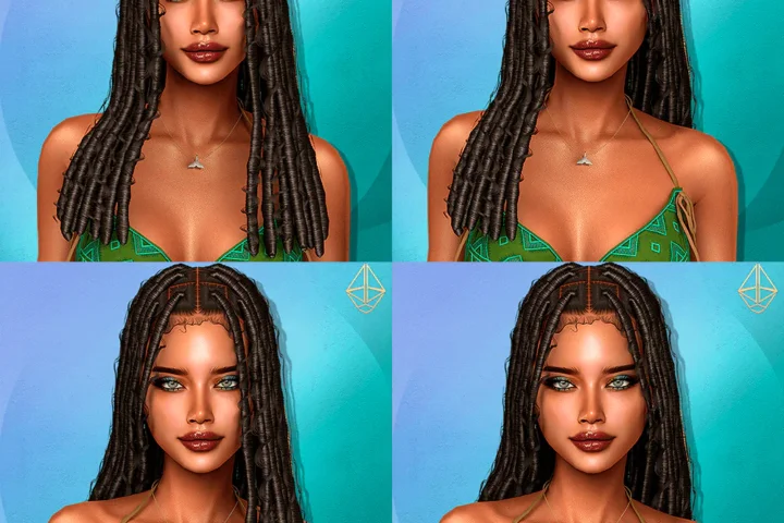 Aurum - Nayeli long locs 4 styles