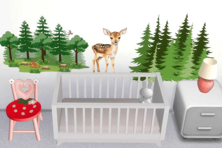 Kids forest animals wall stickers