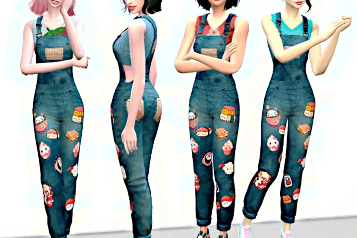 Yuri - Overalls with badges - 15 swatches