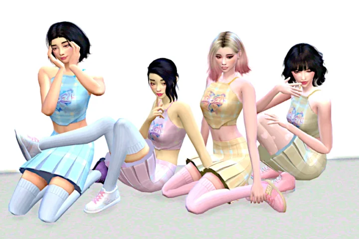Nari Set - **BOTTOM** - 20 Gingham Swatches