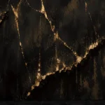 Kintsugi Marble Walls - Black and Gold