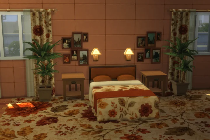 Autumn Bloom Haven Curtains Base Game