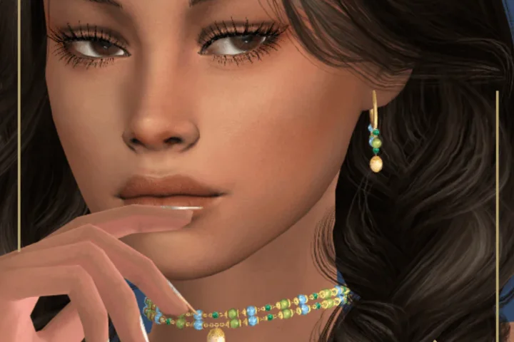 Jolie Beaded Hoops
